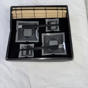 Gift Set Chinese Dining Ware Chopsticks & Rests/Holders & Saucers Sushi For 2